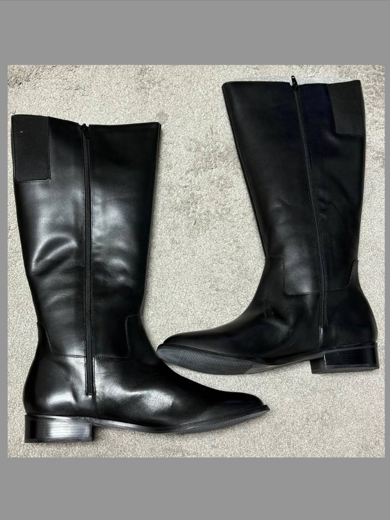 Walking Cradles Meadow Boots In Black Cashmere Leather (Women's) [Size 13] (New)